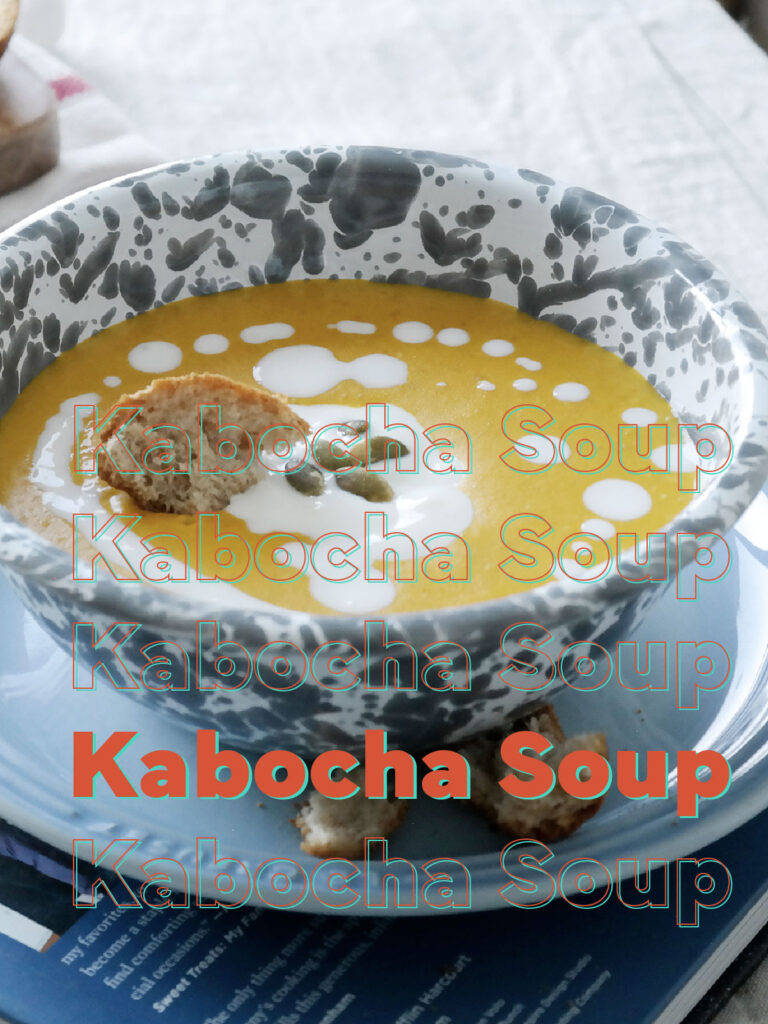 kabocha soup with toasted pumpkin seeds and sour cream