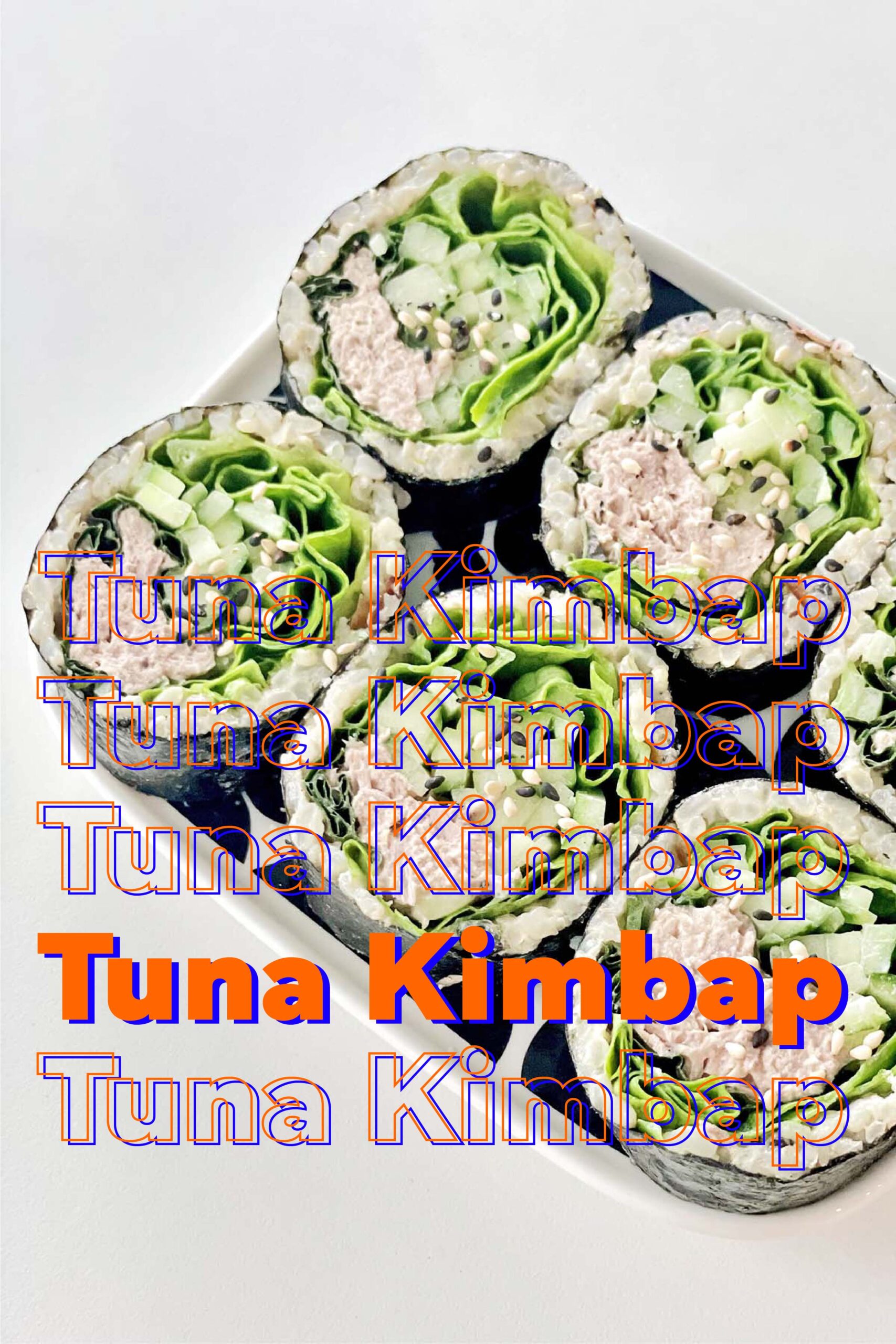 sliced tuna kimbap