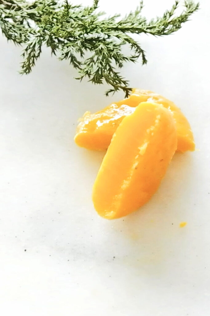 sliced salted egg yolks