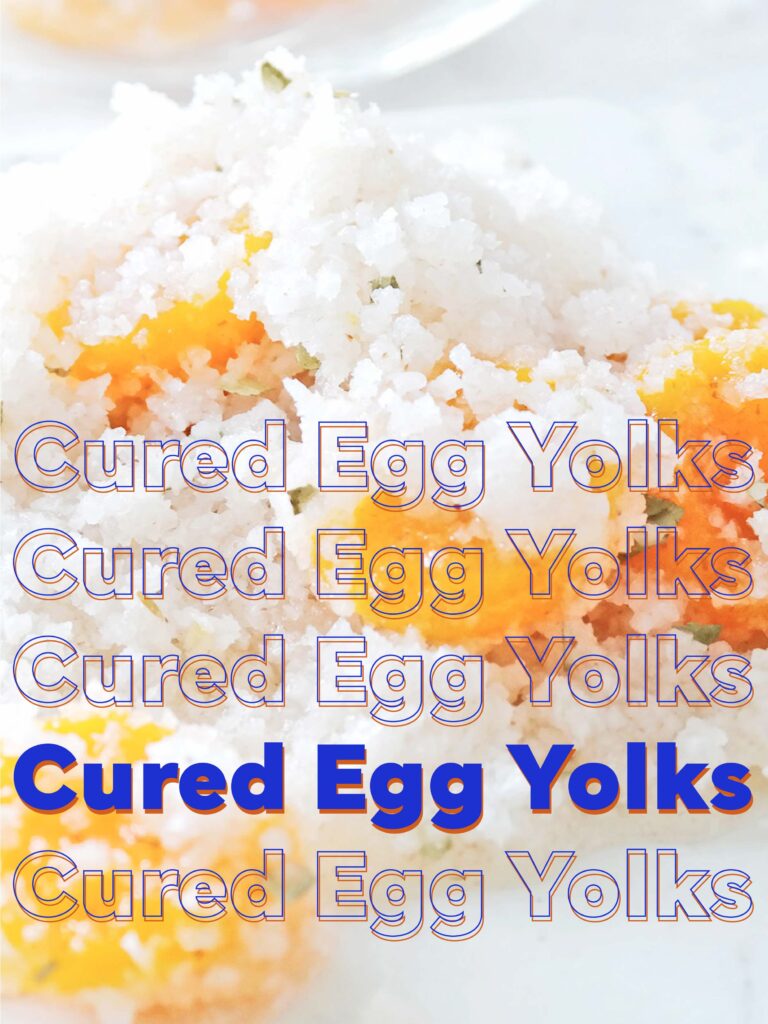 salt cured egg yolks