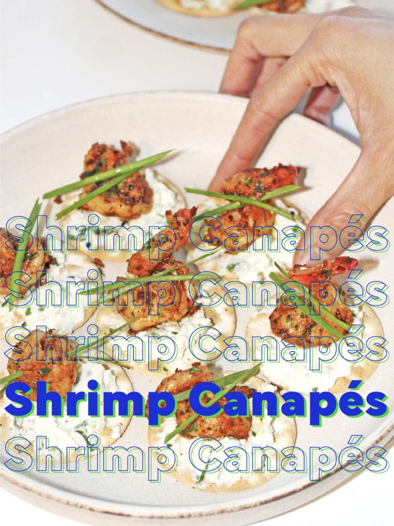 garlic shrimp canapés